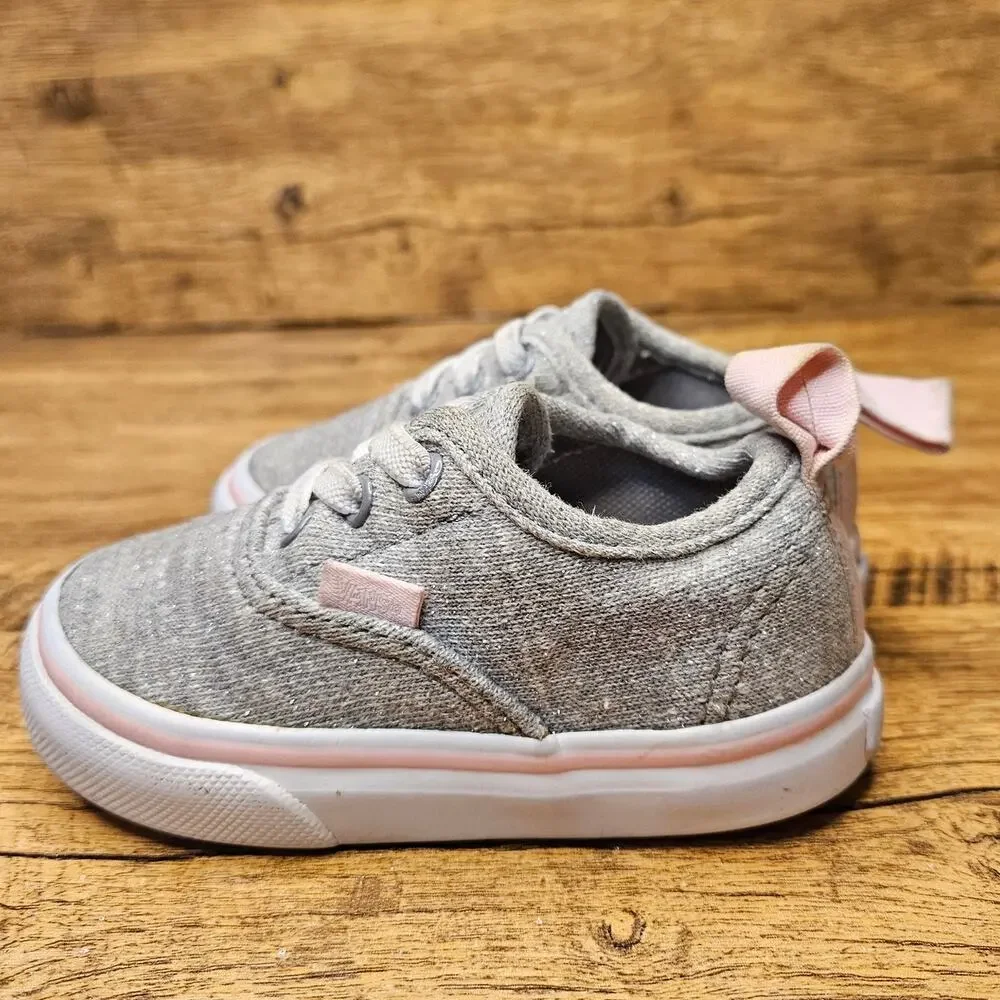 VANS Grey Sparkle Slip on Sneaker size 4.5
